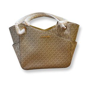 Michael Kors Jet Set Travel - Large Shoulder Tote Pale Gold - 35H1GTVT3Z